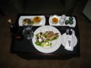 Roomservice, want het restaurant was gesloten.