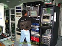 Jaya Kumar (Samacom) bezig met de configuratie van onze software